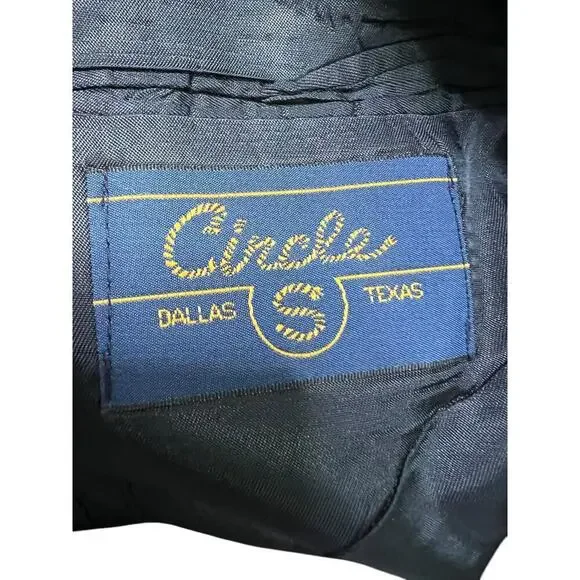 Vintage Circle S Dallas Texas Western 100% Wool Blazer /‎ Jacket - USA - 44L